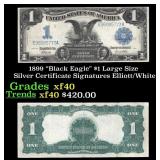1899 $1 large size Silver Certificate "Black Eagle