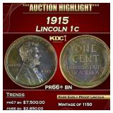 1915 Proof Lincoln Cent 1c pr66+ bn SEGS