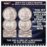 1878-p 7tf & 1878-p Reverse of 1879 2 Coin Morgan