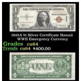 1935A $1 Silver Certificate Hawaii WWII Emergency