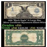 1899 $1 large size Silver Certificate "Black Eagle