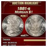 1881-s Morgan Dollar $1 ms67+ SEGS