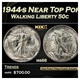 1944-s Walking Liberty Half Dollar Near Top Pop 50
