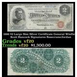 1886 $2 Large Size Silver Certificate General Winf