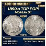 1890-o Morgan Dollar TOP POP! $1 ms66+ SEGS