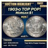 1903-o Morgan Dollar TOP POP! $1 ms67+ SEGS
