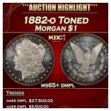 1882-o Morgan Dollar Toned $1 ms65+ dmpl SEGS