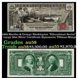 1896 $1 large size Silver Certificate Martha & Geo