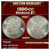 1890-cc Morgan Dollar $1 ms64+ SEGS