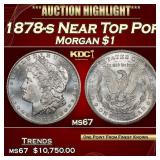 1878-s Morgan Dollar Near Top Pop $1 ms67 SEGS