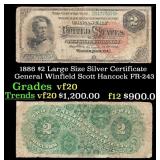 1886 $2 Large Size Silver Certificate General Winf