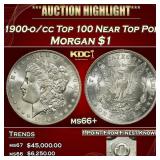 1900-o/cc Top 100 Morgan Dollar Near Top Pop $1 ms
