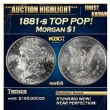 1881-s Morgan Dollar TOP POP! $1 ms69 SEGS