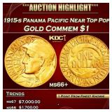 1915-s Panama Pacific Gold Commem Dollar Near Top