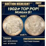 1902-p Morgan Dollar TOP POP! $1 ms67+ SEGS