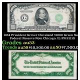 1934 $1000 Green Seal Federal Reserve Note Preside