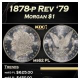 1896-p Morgan Dollar Toned $1 Grades ms66