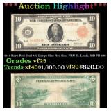 1914 $10 Large Size Red Seal FRN Rare Red Seal St.