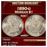 1890-o Morgan Dollar $1 ms65+ SEGS