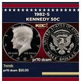 1982-s Proof Kennedy Half Dollar 50c pr70 dcam SEG
