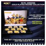 10 Coin Minions Gold Plated Round Collection