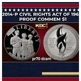 2014-P Civil Rights Act Of 1964 Proof Modern Comme