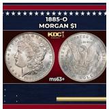 1885-o Morgan Dollar $1 Grades ms63+