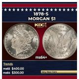 1878-s Morgan Dollar $1 Grades ms64+