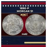 1890-p Morgan Dollar $1 Grades ms62