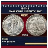 1941-s Walking Liberty Half Dollar 50c ms66 SEGS