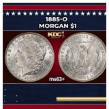 1885-o Morgan Dollar $1 Grades ms63+