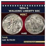 1934-s Walking Liberty Half Dollar 50c ms65 SEGS