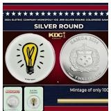 2024 Eletric Company Monopoly 1oz .999 Silver Roun