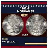 1882-s Morgan Dollar $1 ms67 SEGS