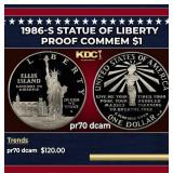 1986-s Statue of LiberTy Proof Modern Commem Dolla