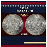 1921-s Morgan Dollar $1 Grades ms63+