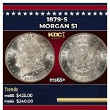 1879-s Morgan Dollar $1 Grades ms65+