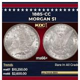 1885-cc Morgan Dollar $1 ms66+ SEGS