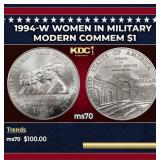 1994-w Women in Military Modern Commem Dollar $1 m