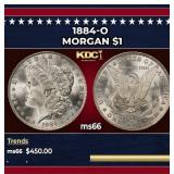 1884-o Morgan Dollar $1 Grades ms66
