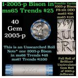 BU Shotgun Jefferson 5c roll, 2005-p Bison 40 pcs