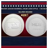 Major League Baseball (MLB) Logo Style - 1 oz Silv
