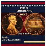 1971-s Proof Lincoln Cent 1c pr69 rd dcam SEGS