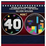 Tetris 40th Anniversary Colorized Style - 1 oz Sil