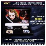 4 Coin Joker - Heath Ledger - Gold Plated Round Co