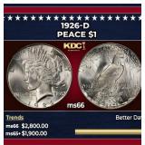 1926-d Peace Dollar $1 ms66 SEGS