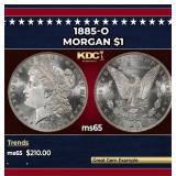 1885-o Morgan Dollar $1 Grades ms65