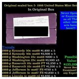 Original sealed box 5- 1998 United States Mint Set