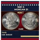 1881-s Morgan Dollar $1 Grades ms66