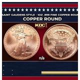 Saint Gaudens Style - 1oz .999 Fine Copper Round